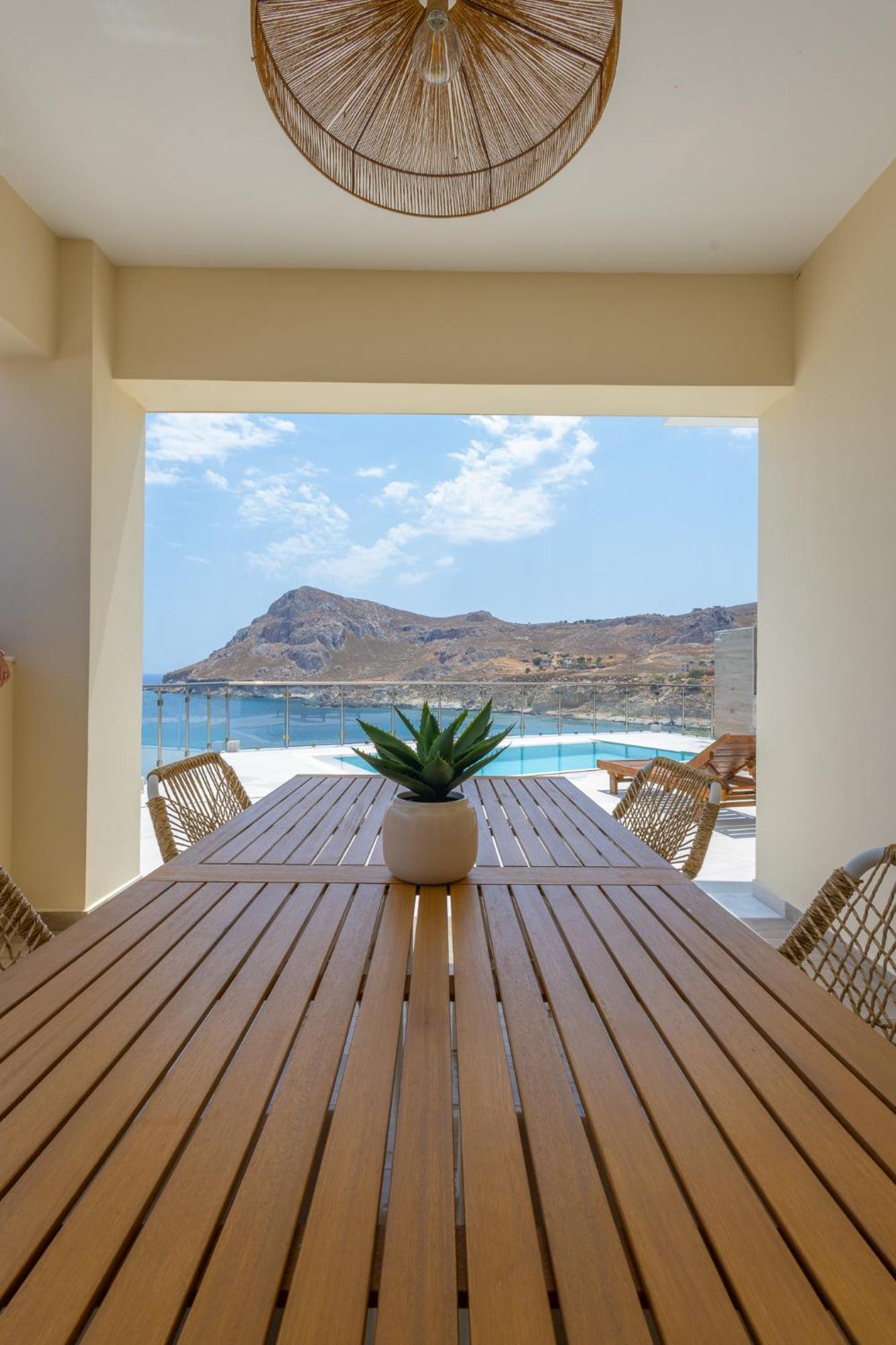 Villa Pava-Sea View Brand New 2024 Villa Архангелос Экстерьер фото