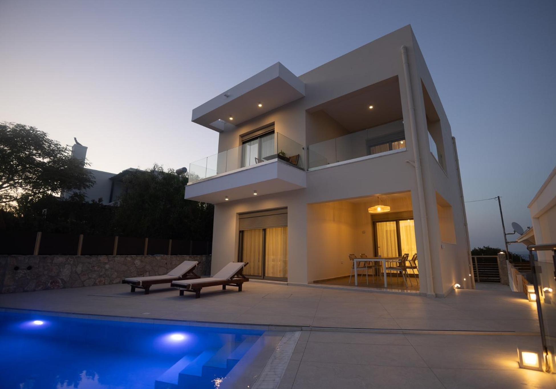 Villa Pava-Sea View Brand New 2024 Villa Архангелос Экстерьер фото